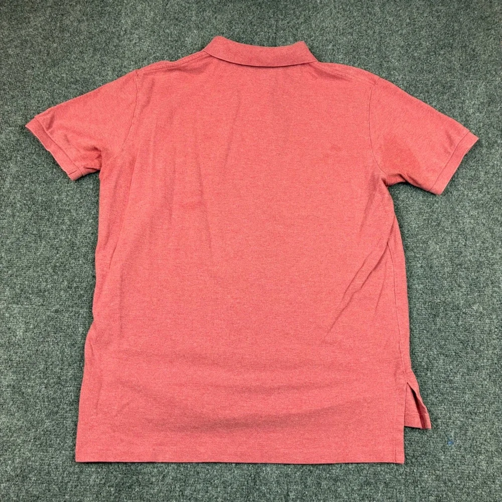 Polo Ralph Lauren Mens Size Large Red Heather Short Sleeve Pique Polo Shirt Pony